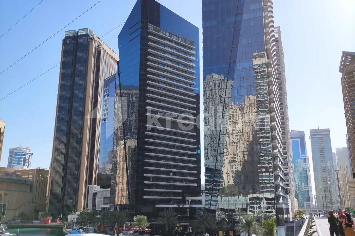 A group of elegant glass towers