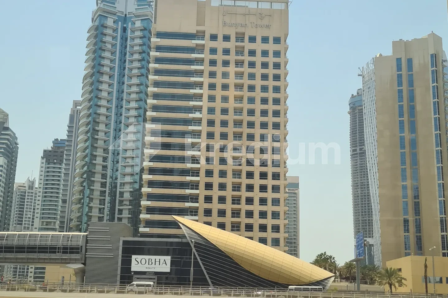 Modern residential high-rise building