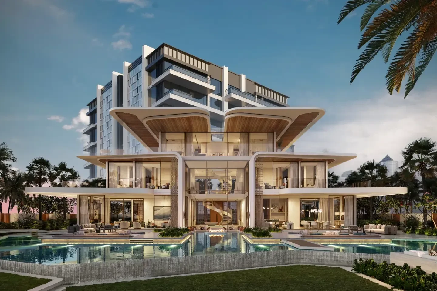 Amali Island villas in the World Islands, Dubai.