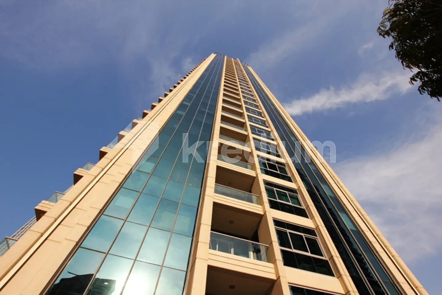 Modern residential high-rise building