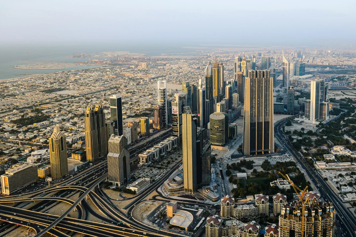 A view of Dubai from above.