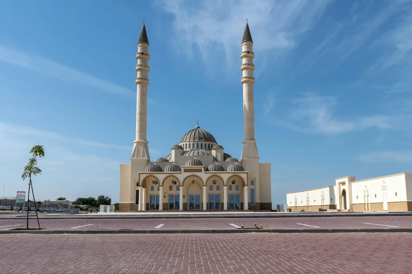 Mosque with Twin Towers in Umm Al Quwain.