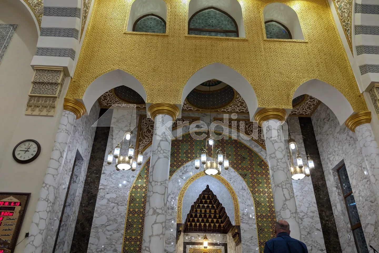 Inside of a mosque