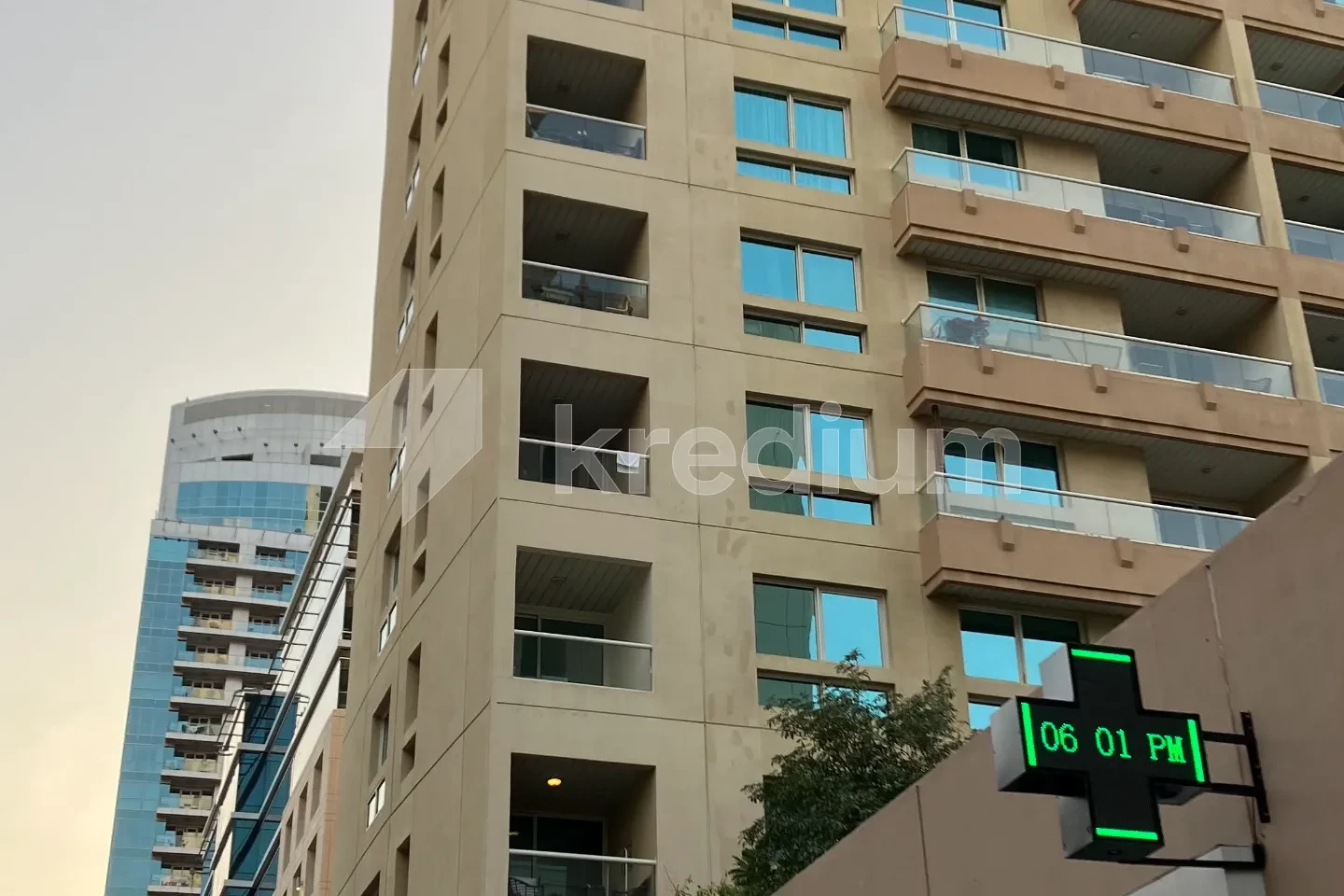 A view of a modern residential building