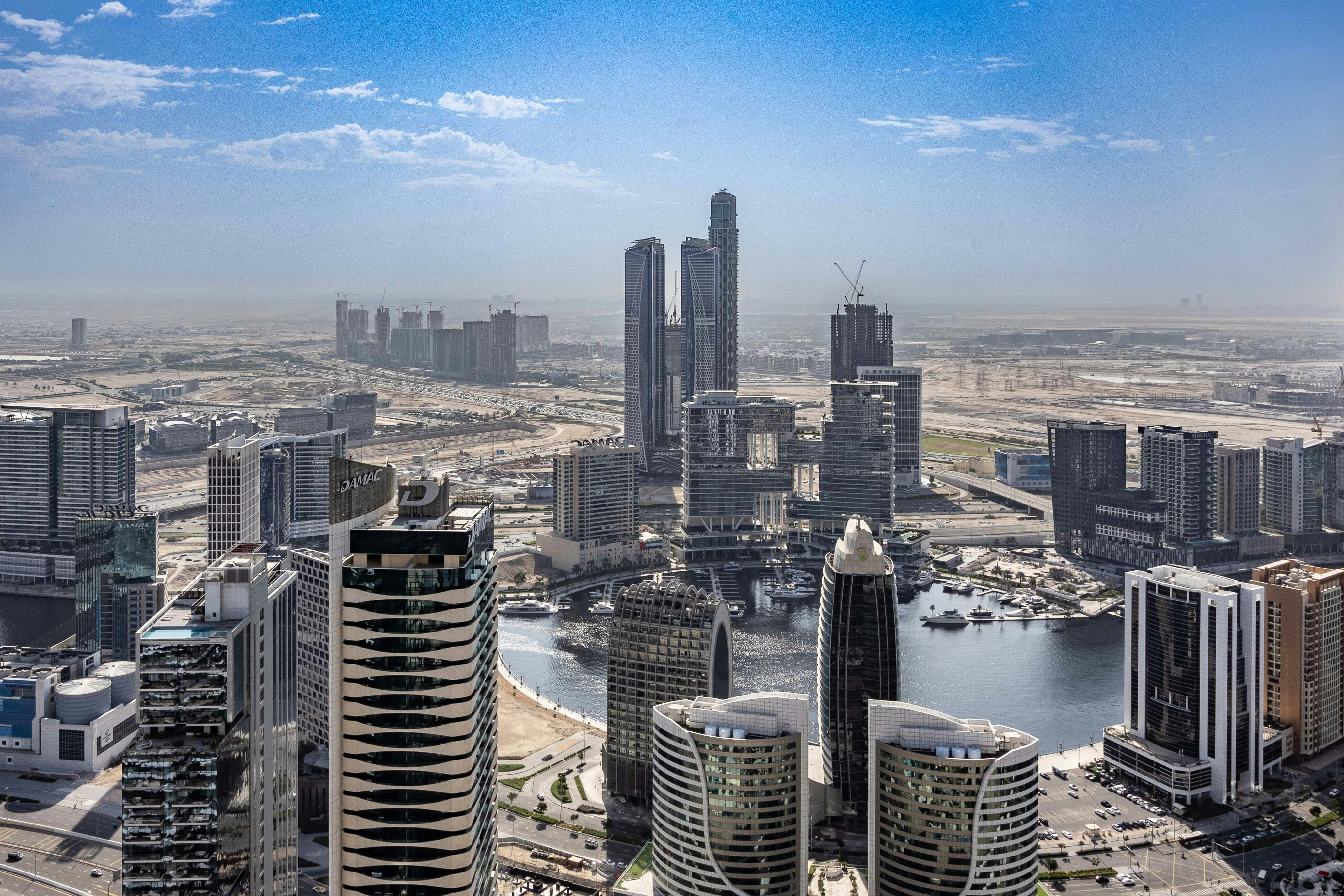 A Business Bay Area in Dubai.
