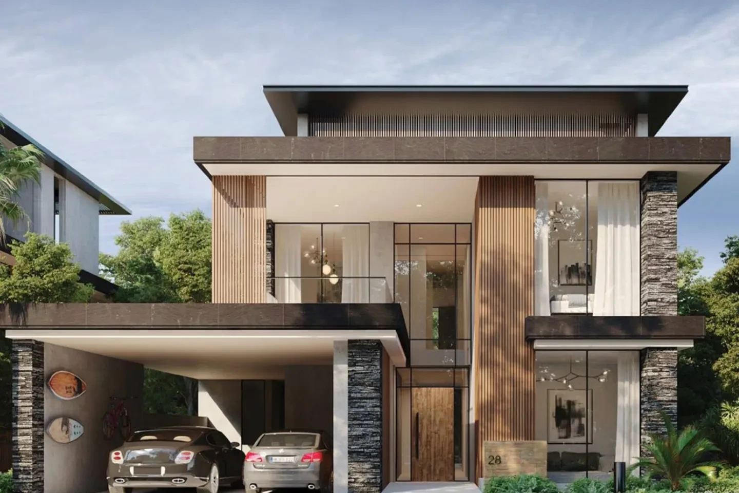 A project of a house in Tilal Al Ghaf, Dubai.