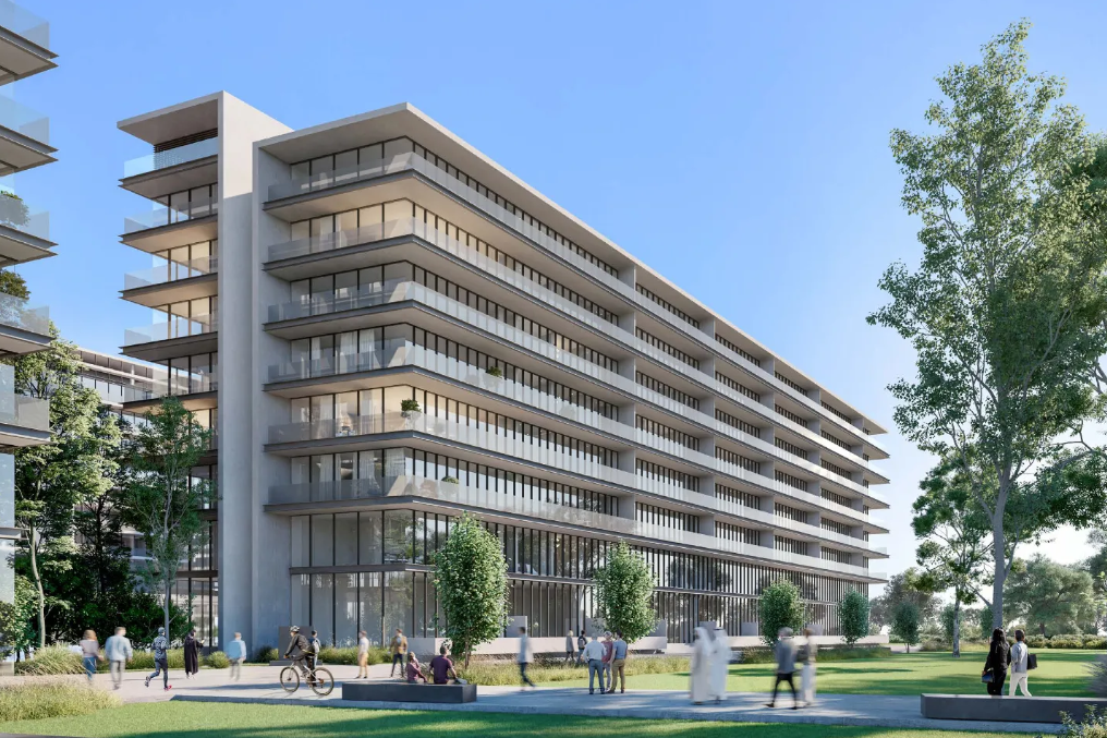 A residential building in Aljada, Sharjah