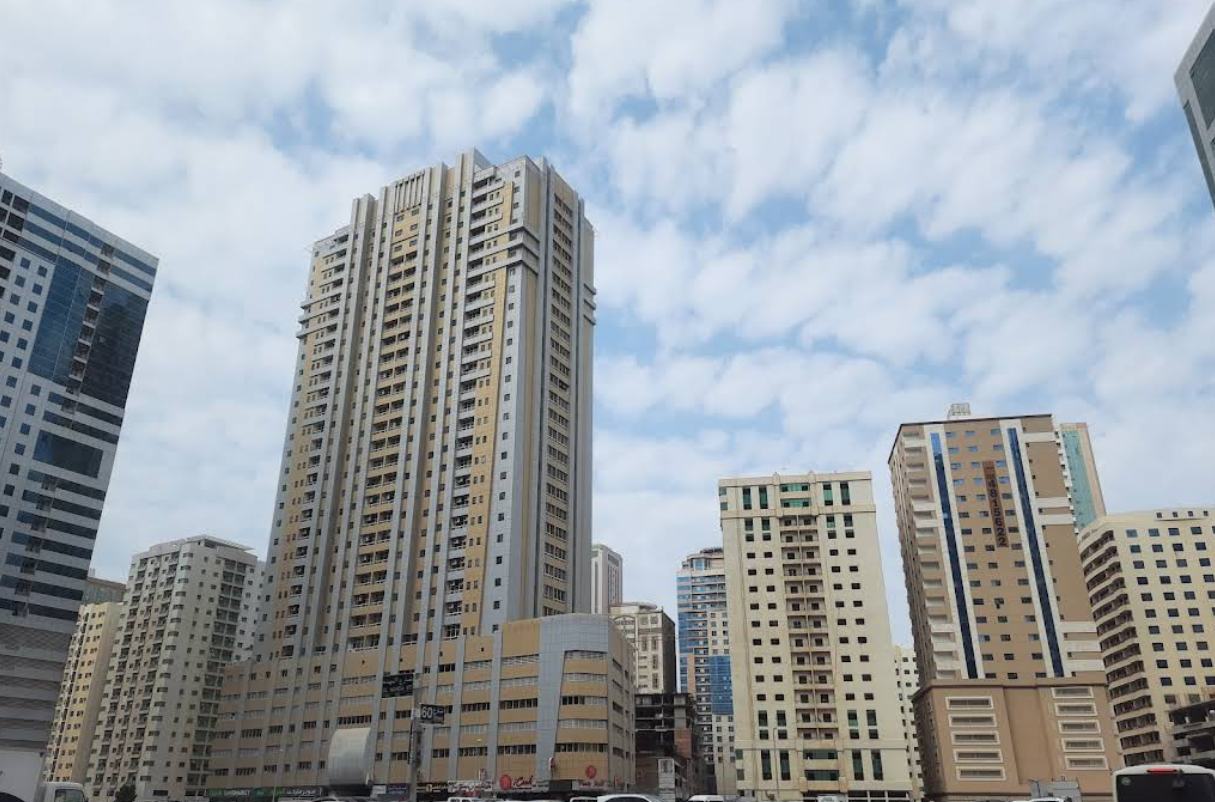 Buildings in Al Nahda, Sharjah's side.