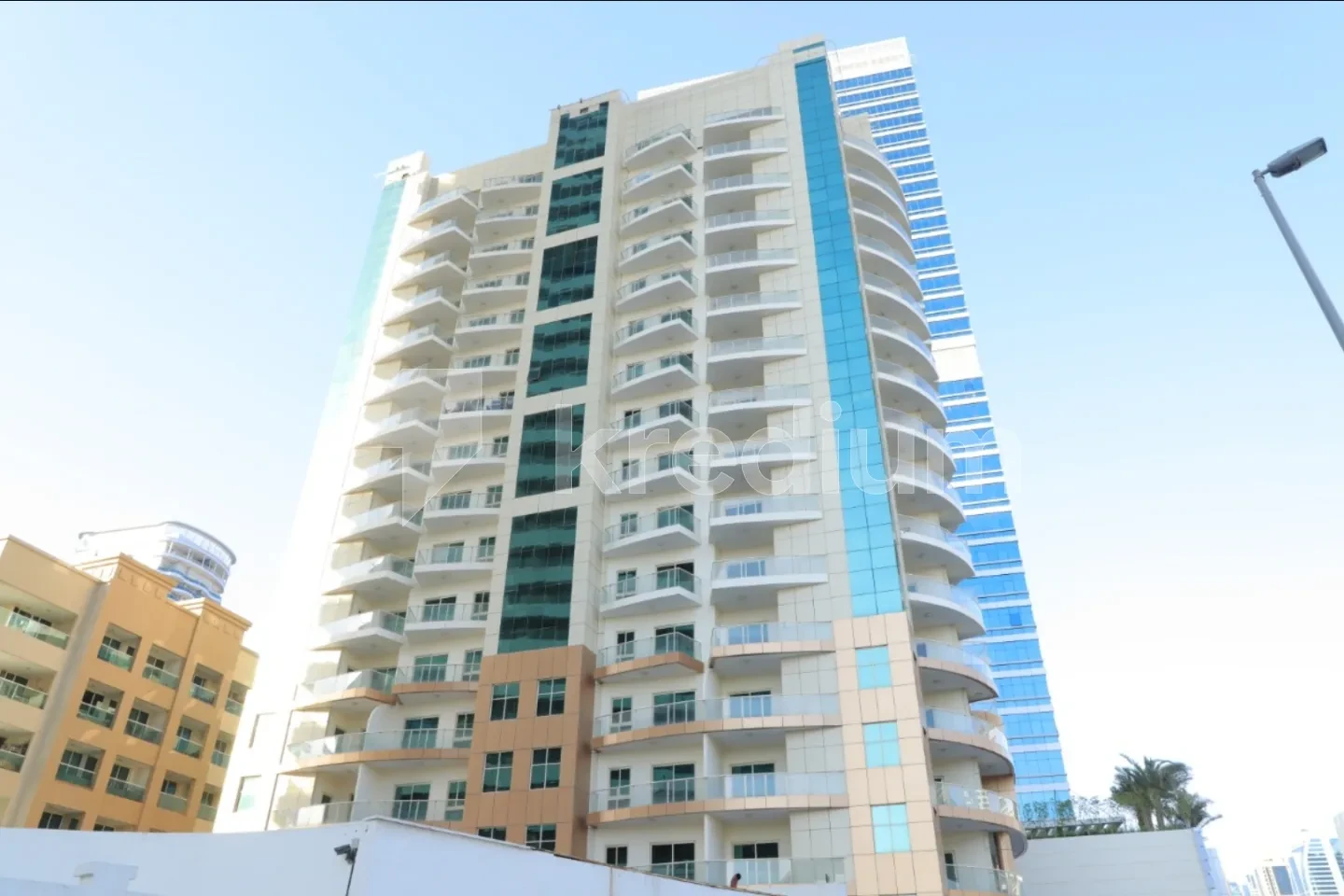 Elegant high-rise residential building